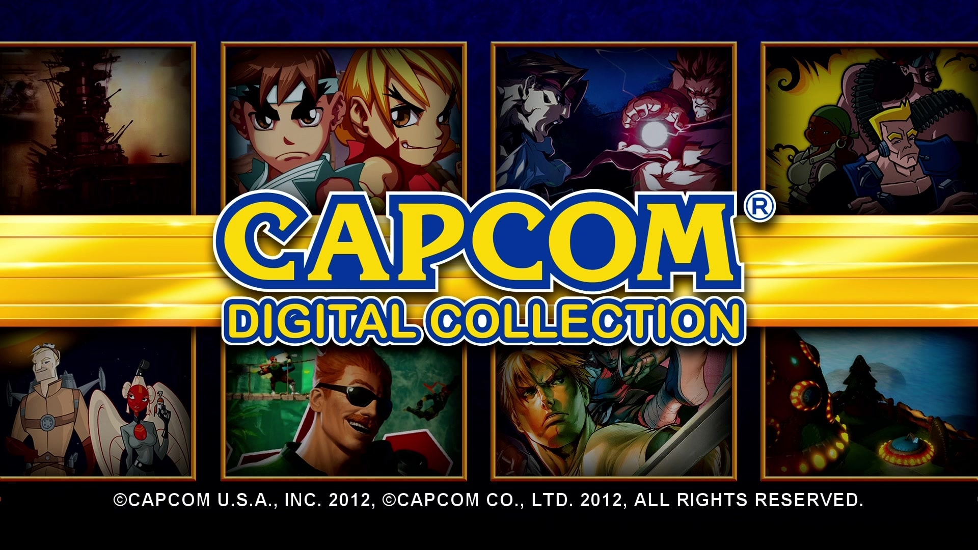 Capcom Digital Collection title screen for Xbox 360